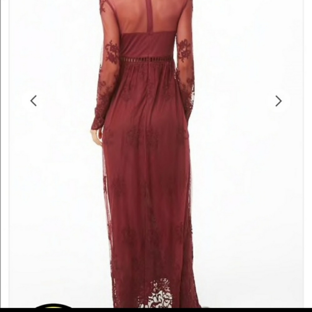 BNWT Maxi Lace Embroidery Dress - Picture 8 of 12